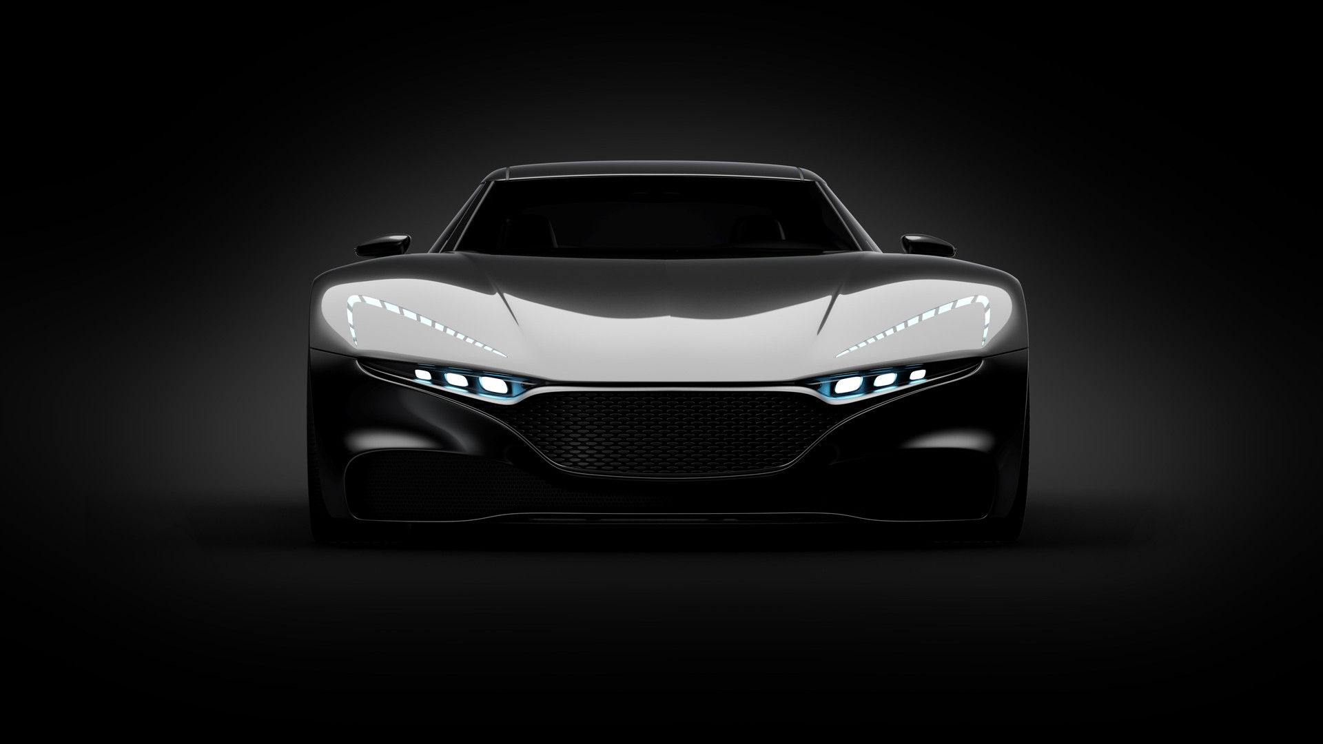 black sportscar studio shot black sportscar studio shot